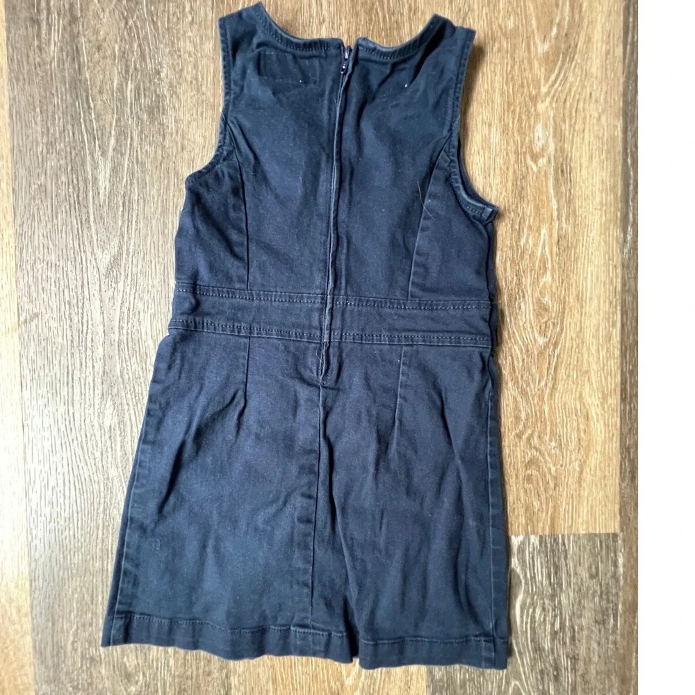 Old Navy Jumper Dress Kids Size 5 Navy Blue Pleated School Uniform Sleeveless